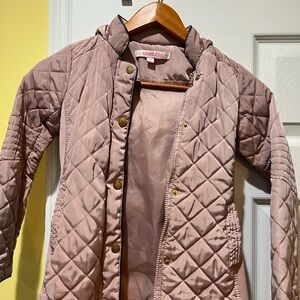 Ci Sono Kids Quilted Puffer Jacket - Light Pink